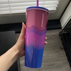 Starbucks ombré tie dye venti cup with lid